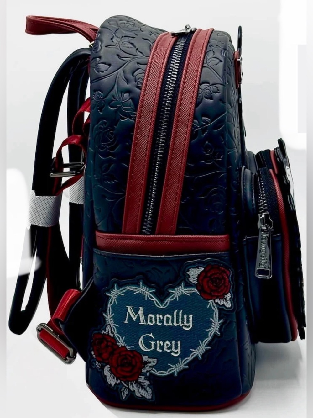 LOUNGEFLY EXCLUSIVE NWT DARK ROMANCE BACKPACK. STUNNING! VEGAN LEATHER! - Picture 6 of 9